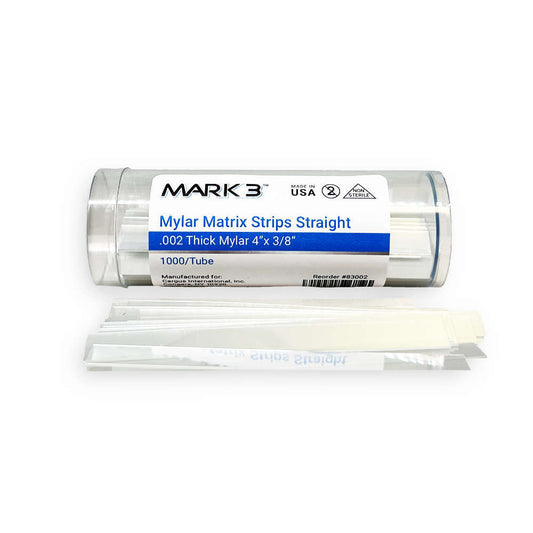 Mylar Matrix Strips 0.002 4" x 3/8" Straight 1000/pk. - MARK3*